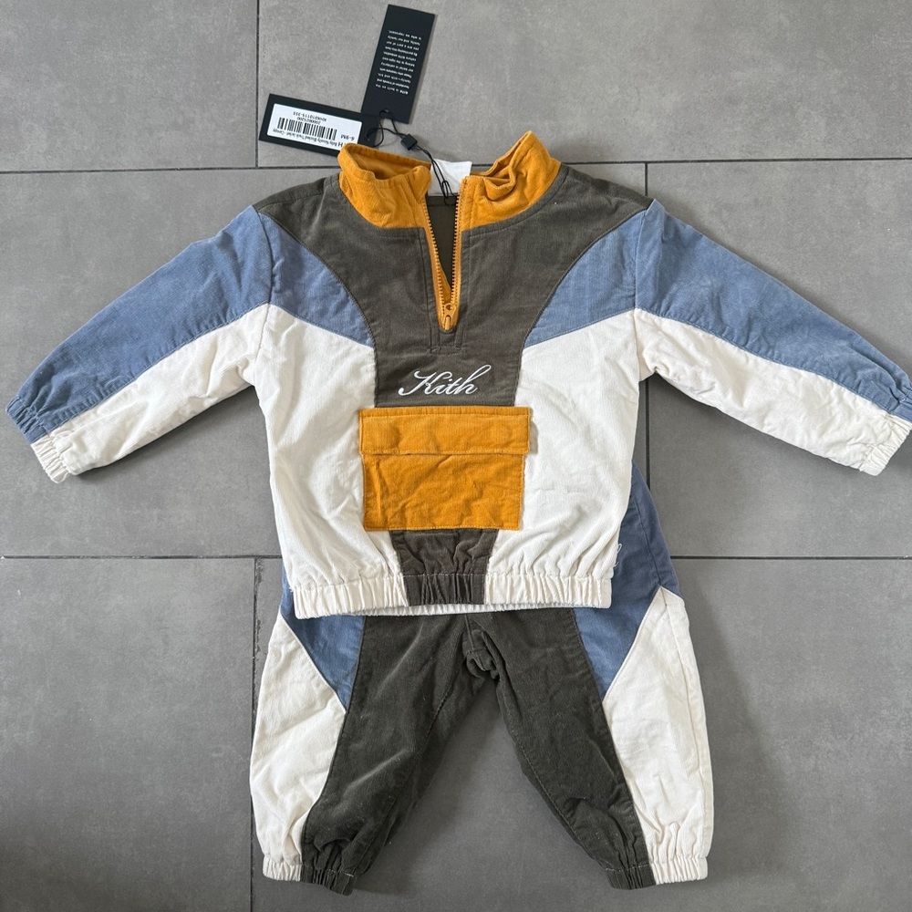 Kith Baby Colorblock Corduroy Tracksuit